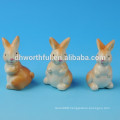 Creative ceramic easter decoration with rabbit design